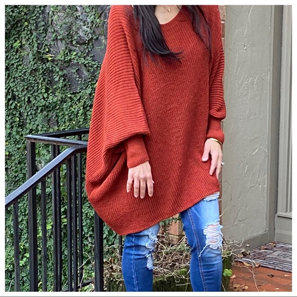 ✨LAST 1✨MADE IN ITALY✨Oversized Rust knit sweater - Picture 8 of 8